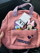 Mochila Minnie Mouse de Disney con dibujos animados para niños y niñas, morral escolar con diseño de ratón de Mickey