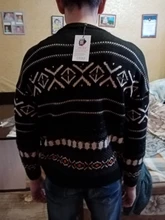 Suéter de Estilo Vintage para hombre, jersey de Jacquard cálido de acrílico, cuello redondo de moda, invierno, nuevo, Otoño, 2020