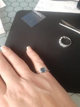 Huitan-anillo cuadrado de piedra azul para mujer, accesorios sencillos minimalistas, sortija, banda, joyería Anillos De Compromiso elegantes