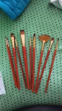 10 Uds pinceles pintura Set cabello de Nylon pintura cepillo corto de pinceles para óleo y acrílico acuarela pluma materiales de arte profesional