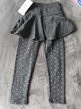 Chico de las niñas Leggings falda-pantalón chico chica invierno cálido Leggings de tarta las niñas de los niños falda-pantalón pantalones de algodón 0-6 años Niño