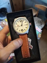 NAVIFORCE-reloj de cuarzo deportivo para hombre, cronógrafo de pulsera de cuero, estilo militar, informal, con fecha, marca de lujo, 2019