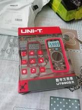 UNI-T-multímetro Digital UNI T, valores eficaces verdaderos UT890C UT890D + rango Manual AC DC, probador de temperatura de capacitancia, retroiluminación