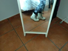 TUINANLE-Botas de nieve impermeables de media caña para mujer, botas cómodas con cordones, para invierno
