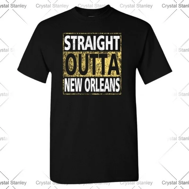 New Arrival Xtreme Straight Outta Orleans Hometown Pride Short Sleeve T-Shirt | Мужская одежда