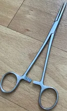 Oauee 12,5 16 18cm herramienta de mano fórceps hemostáticos para pelo pinza de pesca Alicates de bloqueo la depilación herramientas curvado/punta recta