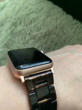 Pulsera de resina para apple watch 6, banda de 44mm, iwatch 42mm, Series 5 4 3 2 SE, accesorios de pulsera, bucle de 40mm, repuesto de correa de reloj