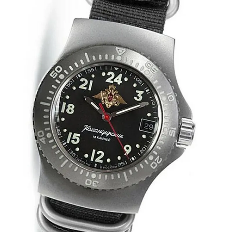Watch Vostok Commander 280193 self-winding nylon strap afbeelding