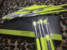 Docolor 15 Uds Set de brochas de maquillaje de ojos profesional ojo sombra antiojeras de cejas pestañas camisas mezcla de pinceles de maquillaje