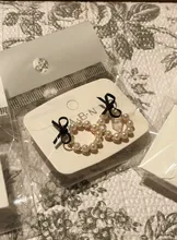 Fashion Jewelry Stud-Earrings Accessories Pearl-Ear Acrylic Bowknot Girl Womens Lovely