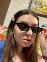 Gafas de sol con montura pequeña para mujer, lentes de sol a la moda, UV400, anteojos de sol Vintage, gafas de sol tipo Ojo de gato, sencillas para montañismo y Pesca