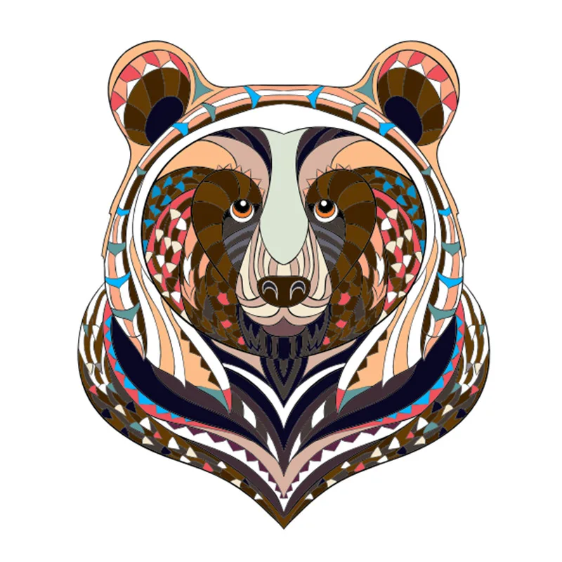 Colorful Unique Wooden Animals Puzzle For Adults Children Educational Toys Customized DIY Wooden Jigsaw Kids Puzzles Games Gifts