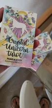 Cartas de Tarot de unicornio de cristal, guía, adivinación, Destino, Juego de mesa, 78 cartas/juegos