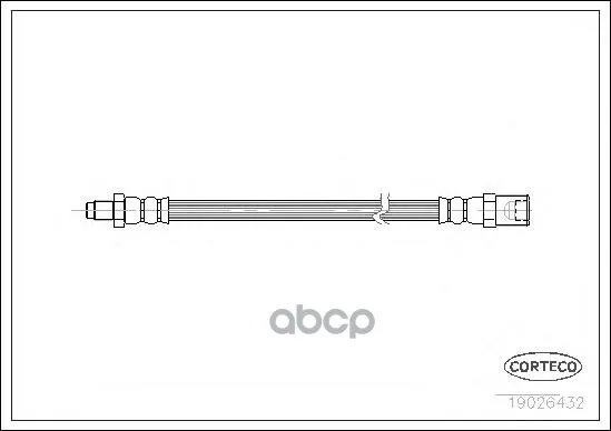 Шланг Тормозной Iveco: Daily Iii C Бортовой Платформой 50 C 11/50 C 13/50 C 15 99- Corteco арт. 19026432