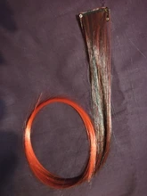 AliLeader-extensiones de cabello sintético para mujer y niña, 1 pieza, 20 colores, 50CM, largo, liso