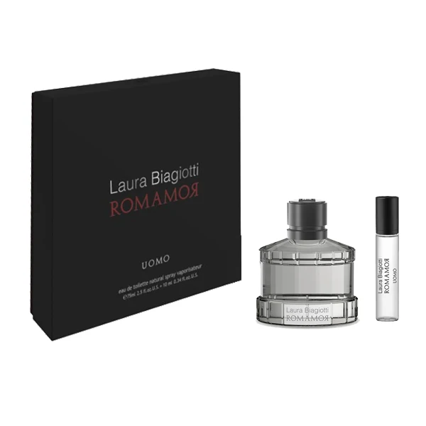Men's Perfume Set Romamor Uomo Laura Biagiotti(2 pcs