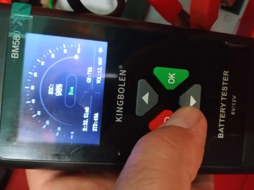 Отзыв о товаре Автомобильный тестер батареи KINGBOLEN BM580 12V 6V CCA Circut тестер Cranking зарядка инструменты BM550 Автомобильный анализатор батареи от пользователя A***r