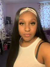 Peluca con diadema recta para mujer, peluca de pelo negro hinchable grueso, peluca sintética, Cosplay diario, Lolita, fibra resistente al calor, Kanekalo