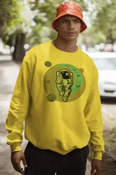 

Angemiel Wear-Minded Astronot Men Sweatshirts