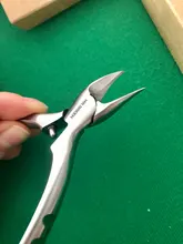 MR.GREEN-cortauñas superafilada de acero inoxidable, alta calidad, para cutículas, uñas postizas, pedicura