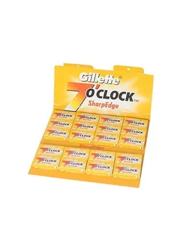 

100 Double Edge Blades Gillette 7 o'clock SharpEdge