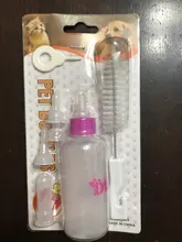 7 unid/set perro botella para gatos Alimentación de Mascotas de agua herramientas cepillo de limpieza de los pezones perforadora gato cachorro gatito Totoro conejo