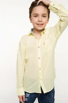 

DeFacto New Boy Fashion Long Sleeve Shirt Yellow Kids Casual High Quality Tops Boys Comfort Simple Shirts Autumn-I7485A618SM