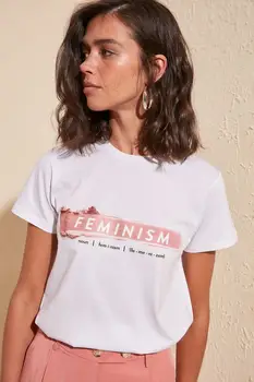 

Trendyol Printed Basic Knitted T-Shirt TWOSS20TS1004