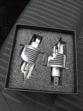 Eurs luchador Foco H4 bombillas Led coche/Faro motocicleta 72W 12V 24V 6000K Super Led H4 bombillas de faro delantero de coche lampada Led H4 8000LM