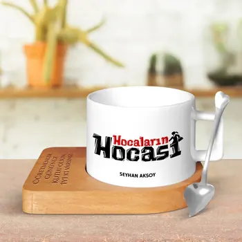 

Personalized Hocaların Mentor Wood Altlıklı Ceramic Cup-4