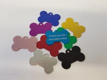 Puppy-Tag Name-Number-Tags Engraving Dog-Id-Tag Pet-Dog Collars-Bone Anodizing Customized