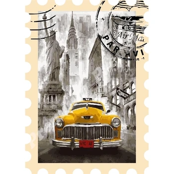 

New York souvenir magnet vintage tourist poster