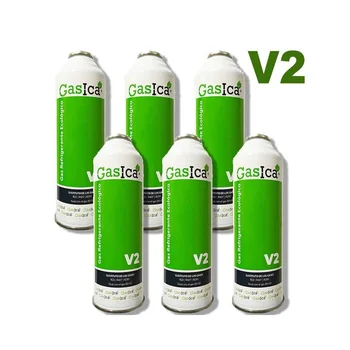 

6 bottles Gas Ecological Gasica v2 255Gr Substitute R22/R407C/R410A freeze