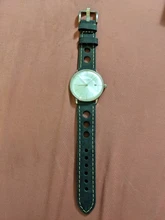 Correa de cuero genuino para reloj, tres agujeros blanda transpirable con correa de reloj, hebilla de cuero de vaca, 20mm, 22mm, Vintage, marrón