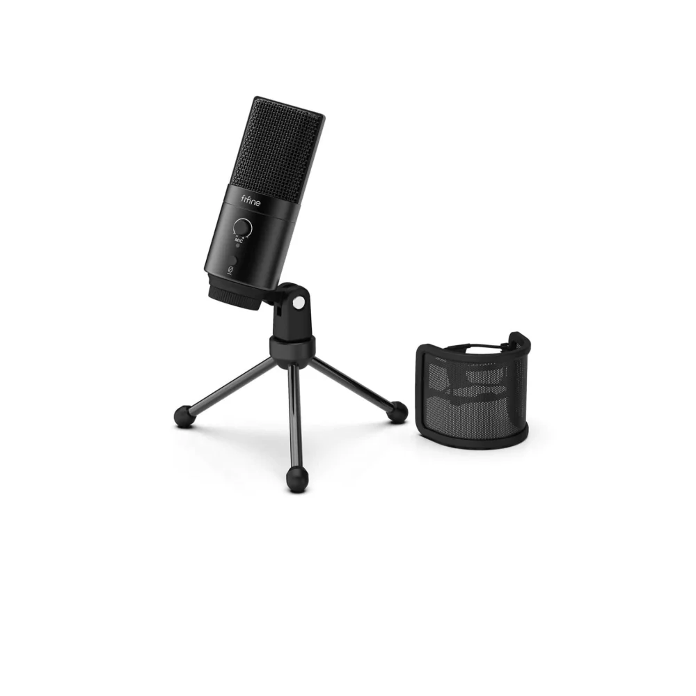 Микрофон Fifine K683A (Black) 192 кГц/24 бит USB и Type-C с кнопкой отключения звука