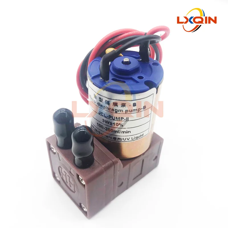 

LXQIN 2pcs Eco Solvent Printer Ink Pump DC24V 3W 100-200ml/min JCL Micro Diaphragm Liquid Pump for Human Allwin Printer