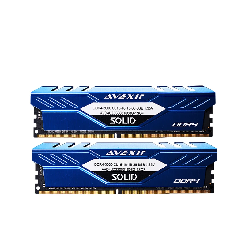 Серия AVEXIR Soild жилет DDR4 8 ГБ 16 2666 МГц 3000 3200 ОЗУ для игрового компьютера dimm