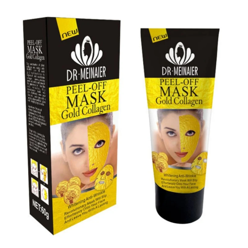 Dr.Meinaier Золотая маска-пленка Pilaten Anti Aging 24K Gold Collagen Peel Off Face Mask 120 г | - Цена: 250,00 руб.