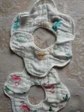 Bebé Baberos de rotación de 360 grados de 8 capas muselina gasa bebé pañuelo para niños eructo tela suave recién nacido babero infantil bebé