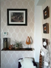 Modern Wallpaper Decoration Geometric Bedroom Living-Room Beige Luxury White Grey 