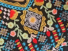 Mexican Blouse Shirts Embroidery Ethnic Boho Chic Vintage Plus-Size Floral YOSE KHALEE