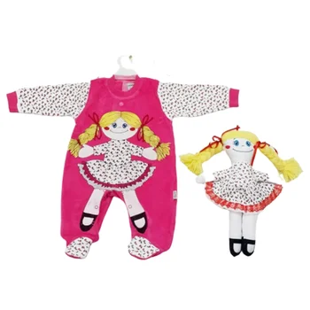 

Cloth With Babies Corduroy Overalls Dark Pink