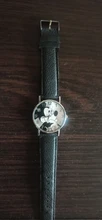 Disney-Reloj de pulsera de cuarzo de Mickey Mouse para niños y niñas, a la moda cronógrafo de estilo coreano, sencillo, resistente al agua, con hebilla
