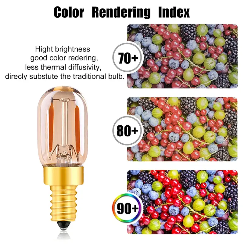 Ganriland Led Candle E12 Light Bulb E14 Effect Dimmable Bulb C7 T22G 1W For Lighting Ampoule US Version 110V EU Version 220V - Image 4