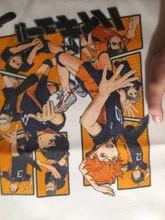 Tee Haikyu Manga Nishinoya Yuu Oikawa Tooru gráfico de impresión de dibujos animados de bolsas de compras de las niñas de moda Casual paquete bolso de mano