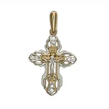 

Yuz platinum pendant with cubic zirconia from combined gold