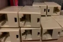 ESCAM 10 Uds RJ45 Cat5 8P8C conector acoplador para extensión de banda ancha Ethernet Cable de red LAN Joiner extensor Plug