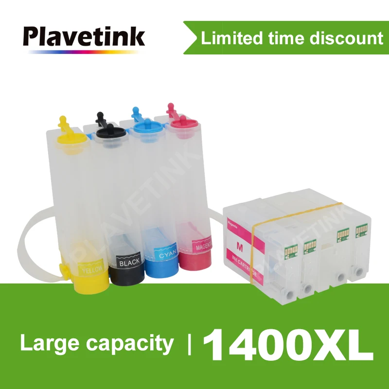 Чернильная резервуар Plavetink PGI 1400 CISS для принтера Canon MAXIFY MB2040 MB2140 MB2340 MB2740 с чипом