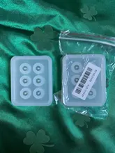 Moldes de silicona para pendientes, molde de cubos de resina epoxi UV, bolas, molde de fundición para hacer joyas, collar, pulsera, herramienta