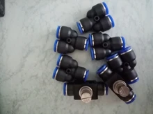 Pneumatic-Connector Plug-Adapter Joint Union Air-Pipe Push-In-Fitting Y-Type-Shape Tee